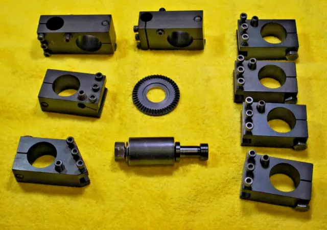 Sturdy tool post-indexable-8 holders-38 carbide tool set-fits Emco 10's & 11's