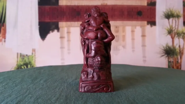 Kamasutra Figur, erotische Kunst, 8,5 cm 'Burgundy'