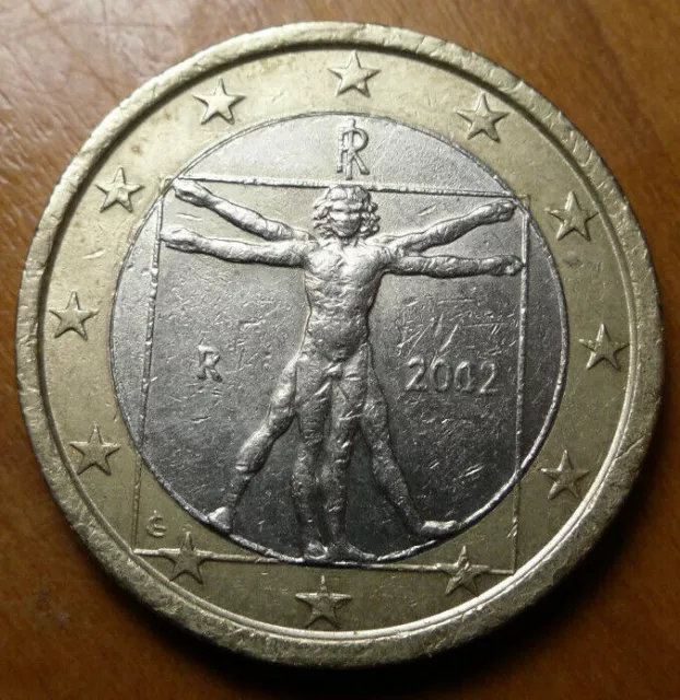 Münze 1 Euro € Italien 2002 Kursmünze Umlaufmünze