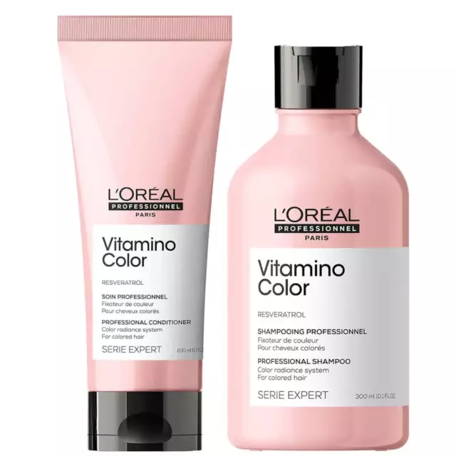 L'oreal Serie Expert Vitamino Color Shampoo 300 Ml And Conditioner 200 Ml Duo