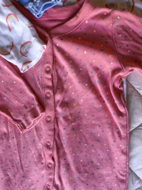 Pacchetto pigiami per bambine pigiami crescione 12-18 mesi x6 2