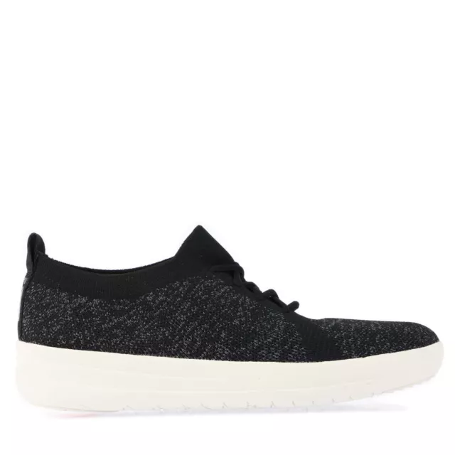 Women's Fit Flop F-Sporty Uberknit Lace up Trainers in Black