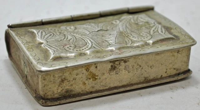Antique Brass Betel Nuts Supari Box Original Old Hand Crafted Engraved