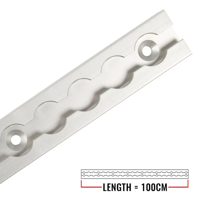 NTG 2 X 2 Aluiniu Airline Rails, Lashing Rails, Square, With Drill