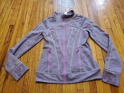 Ivivva by Lululemon Full Zip Jacket Sweatshirt Purple Stretch  Size 12 Girls