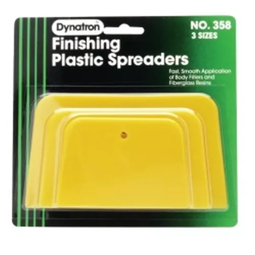 Dynatron Bondo 358 Dynatron® Yellow Spreaders - 3 Pack Assorted