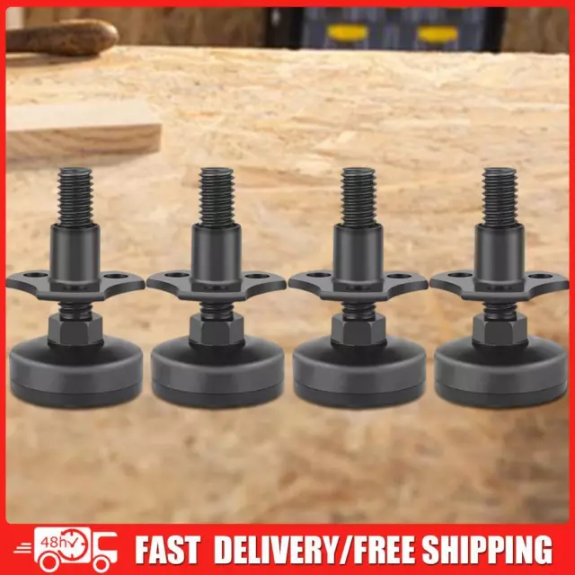4PCS Adjustable Leveling Feet 3/8in-16 Thread Cupboard Feet for Cabinets Tables