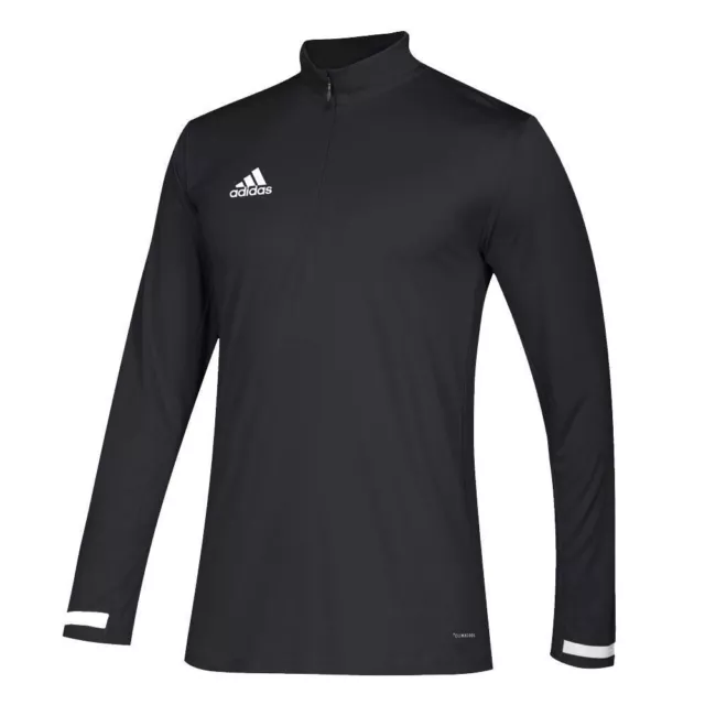 adidas T19 Teamwear 1/4 Zip Midlayer DW6852 Black Long Sleeved Top - Free P&P