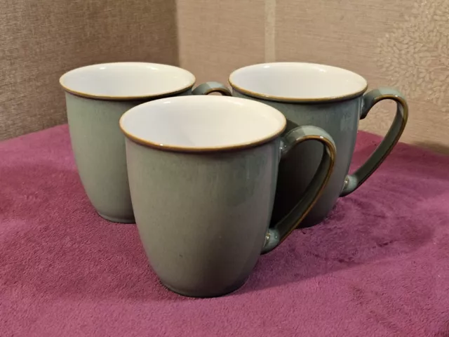 Denby Regency Green Tea/Coffee Mugs x3 - Excellent