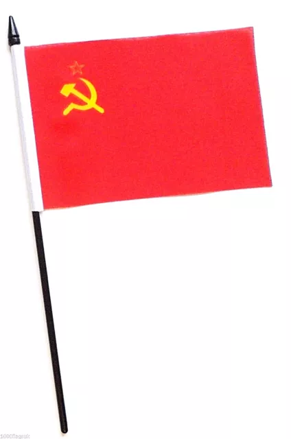 USSR Soviet Union Russia Small Hand Waving Flag