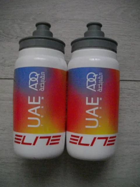 Lot 2 bidons cyclisme "Team UAE-ADQ"Tour de France femmes 2024 vélo BIKE cycling