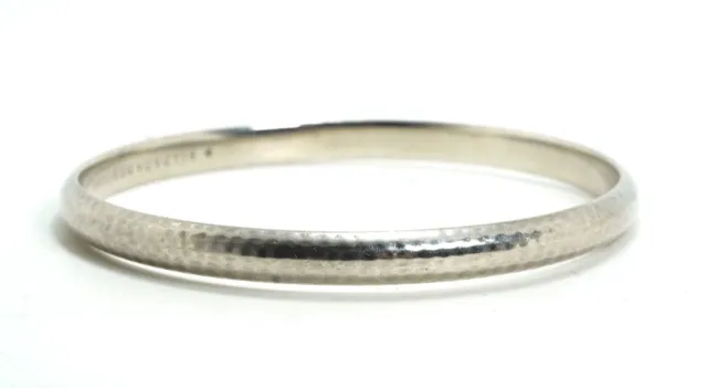 Silpada Designs Sterling Silver Hammered Finish Bangle Bracelet