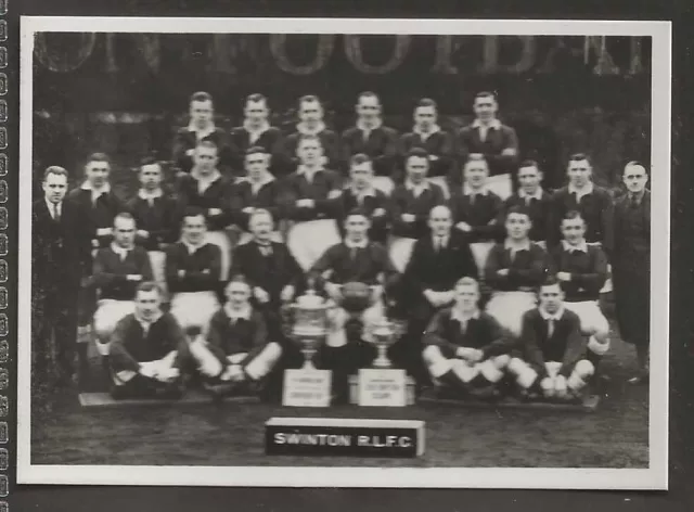 Tarjetas Fotográficas Ardath A Lancs Fútbol 1936 (Lf110) - #089 - Rugby - Swinton Rlfc