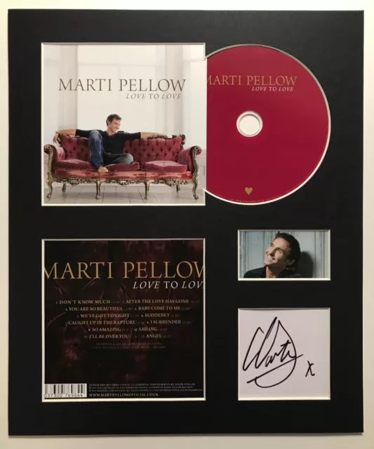 MARTI PELLOW - Signed Autographed - LOVE TO LOVE - Album Display