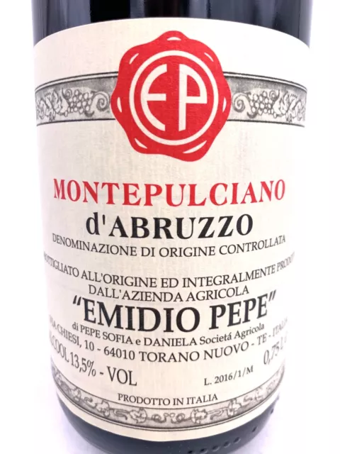2016 Montepulciano D'abruzzo - Emidio Pepe - 0,75L 13,5% 2