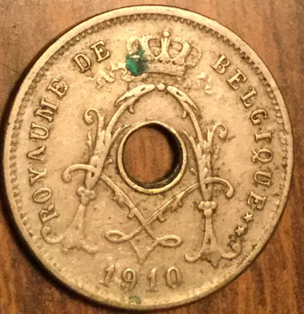 1910 Belgium 5 Centimes Coin