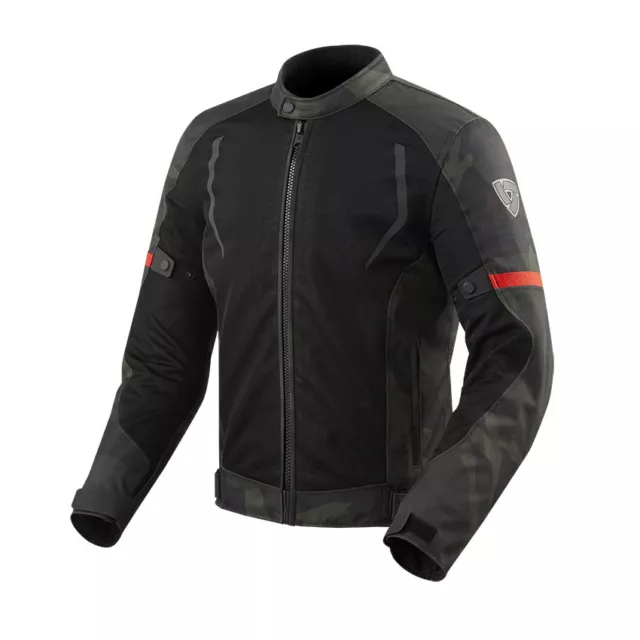 Chaqueta Moto Torque Negro Verde Militar Rev ' It Size 4XL