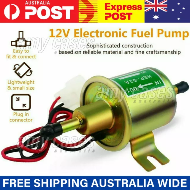 Universal 12V Electric Fuel Pump Inline Diesel Petrol Low Pressure