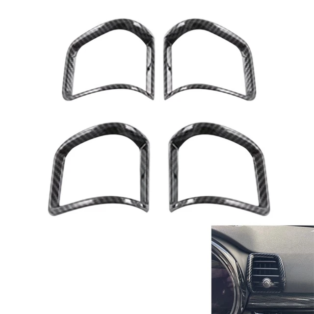 4 piezas cubierta decorativa de salida de carcasa lateral para tablero de fibra de carbono para automóvil para 20 S2J2