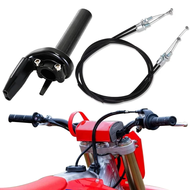 Motorcycle Throttle Tube, Cable, YZ WR CRF KX KLX RMZ SXF XCW, 03-05+ Models