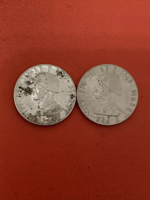 Albania .50 Lek 1941.   2 Coins