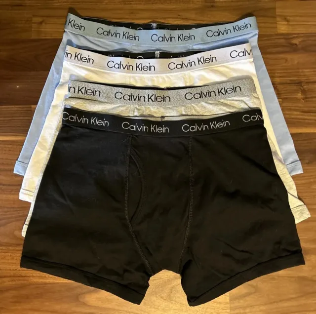 NEW Calvin Klein Boys' 4 Pack Underwear Boxer Briefs Size Large 12/14