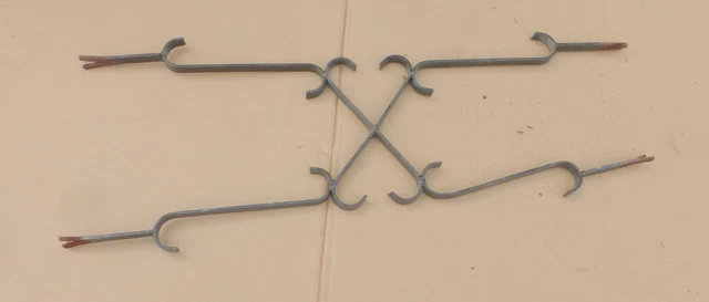 altes Fenstergitter Fenster zum Einmauern Schmiedeeisen Eisen Gitter Ornament ❤️