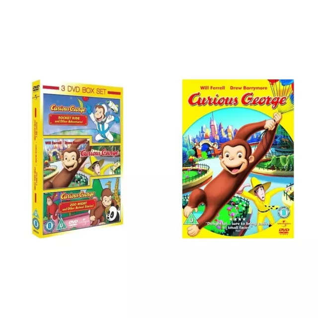 Movie Curious George Vol 1/Vol 2  - (Uk Edition) DVD NEW