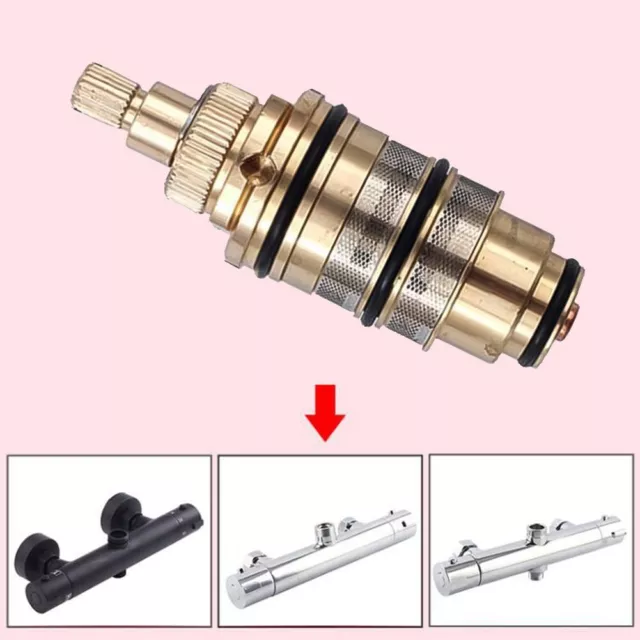 Universal Thermostatic Cartridge Valve for Stable Shower Water Temperature