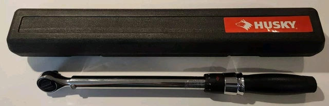 HUSKY TORQUE WRENCH 39103 Click Type 3 8 Drive Socket 20 100 ft lbs w Case Exc 39.99 PicClick