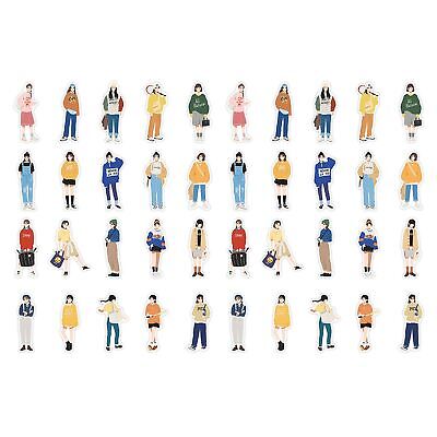 40 piezas/juego de figuras de dibujos animados suaves multiusos cinta de cuenta manual lindas serie
