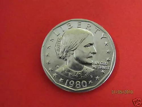 1980-D  BU Mint State ( Susan B Anthony) US One Dollar Coin