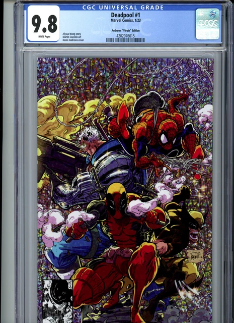 Deadpool #1 (2023) Marvel CGC 9.8 White Andrews Virgin Edition