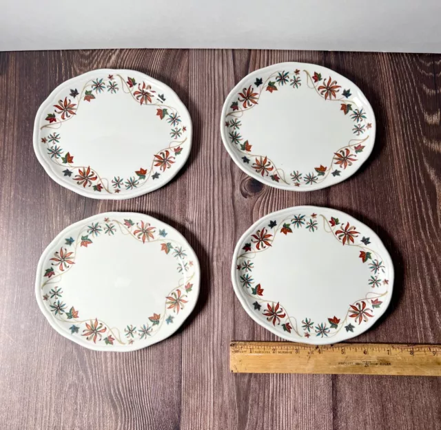 Duraline Grindley Hotelware 4 Oval Bread Desert Plates Restaurant Ware England