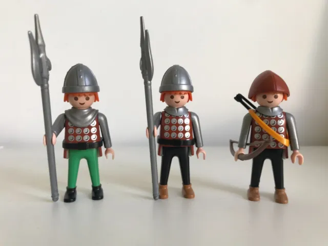 Playmobil Château Moyen Age - Chevaliers - lot de 3 personnages