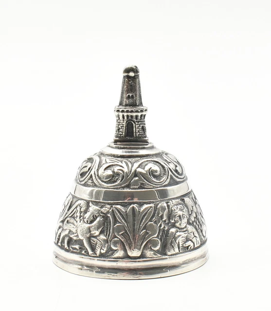 Petite Cloche De Table En Métal émaillé Cloisonné – Déco Vintage