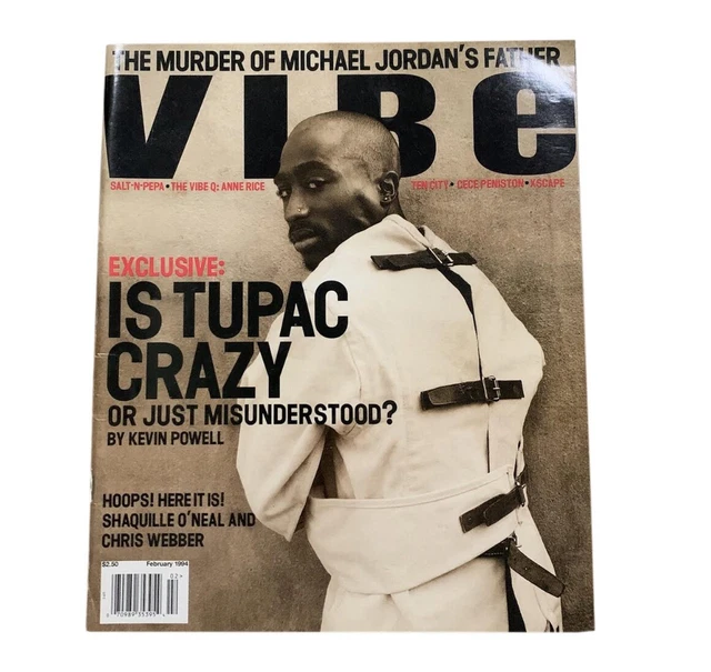Vintage Vibe Magazine Tupac February 1994 Cover Issue