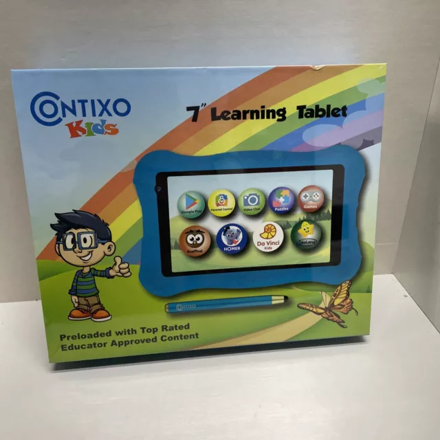 NEW SEALED CONTIXO KIDS 7inch learning tablet. Model v10 POPULAR  Blue COLOR