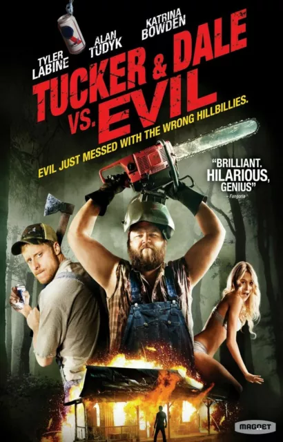 R028 TUCKER AND DALE VS EVIL Movie Horror Comedy Zombies-Print Art Silk Poster