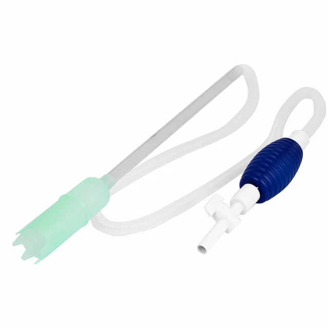 Aquarium Fish Tank Switch Control Water Changer Flexible Hose Siphon Cleaner