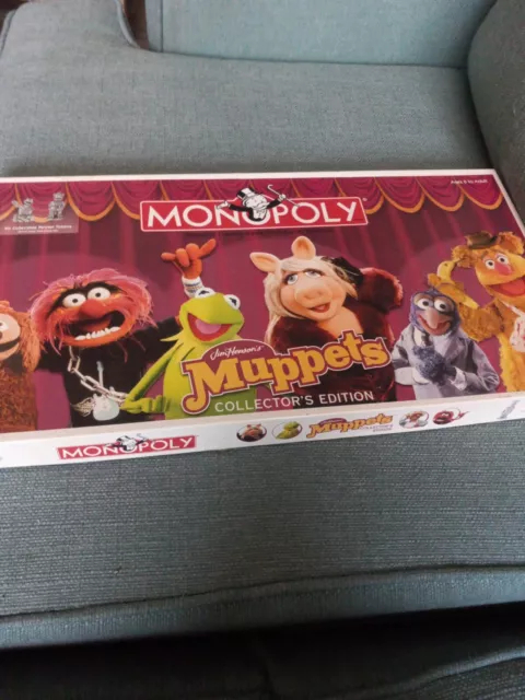 2003 Collector's Edition MUPPETS MONOPOLY Board Game—Miss Piggy, Kermit