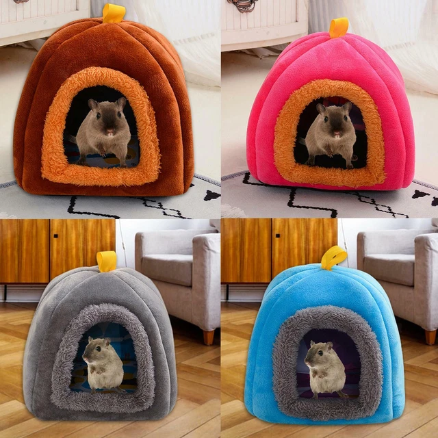 Meerschweinchen Zubehör Hamster Haus Spielzeug Weiches Plüsch-Schlafbett