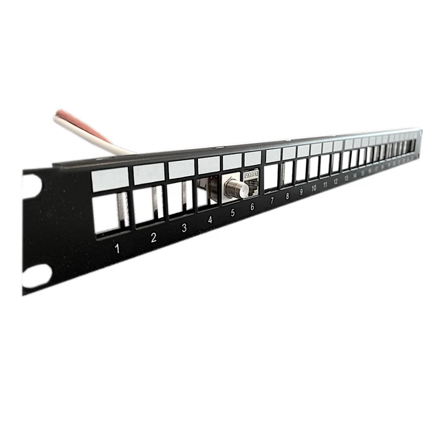 Wgs Patch 19& PATCH PANEL Distribution Panel for 24-Port CAT6A,7.8 Keystone ...
