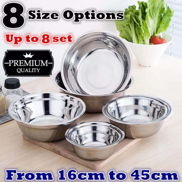 Bulk Sale Durable Stainless Steel Bowl Polished Round Mixing Bowl Salad Bowl
