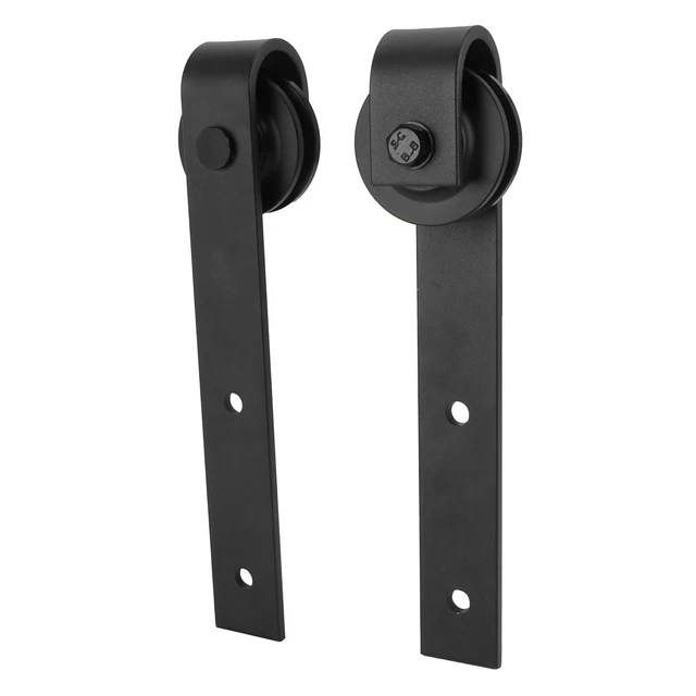 GO Sliding Barn Door Pulley Hardware Rack Hanger Roller Wheel Carbon Steel