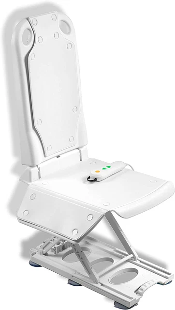 Electric Reclining Bath Lift Chair | Six Suction Cup Feet | Emergency Stop Butto