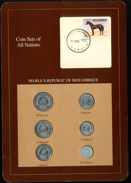 Mozambique: Coin Sets of All Nations 1980-1986 - UNC
