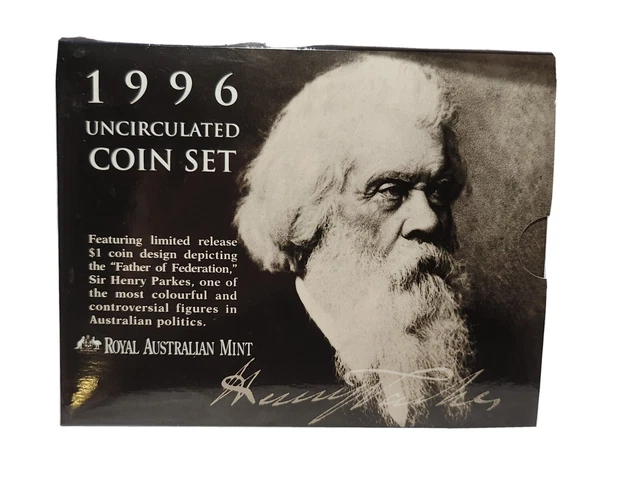 1996 Australia Mint Set -Uncirculated Royal Australian Mint - 6 Coin Set -