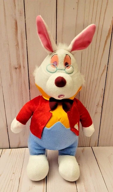 DISNEY STORE EXCLUSIVE Alice In Wonderland White Rabbit Plush Stuffed ...