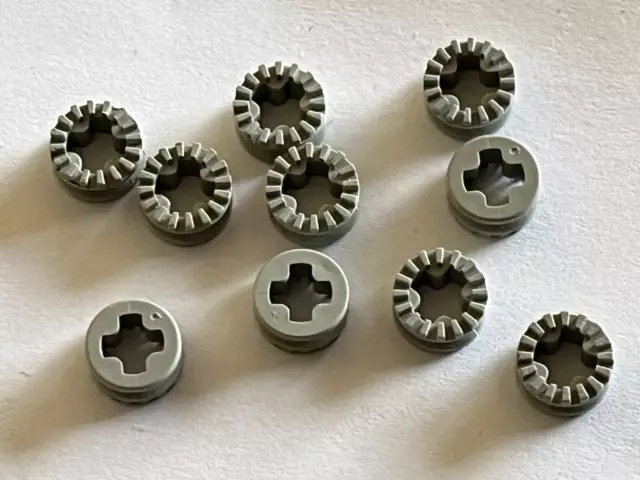 10 X LEGO Light Gray Technic Bush 1/2 Toothed 4265a set 8868 8680 8862 8094 8853